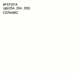 #FEFEFA - Ceramic Color Image