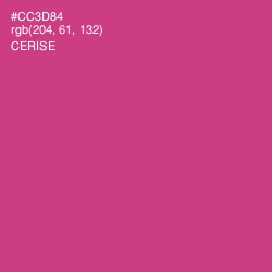 #CC3D84 - Cerise Color Image