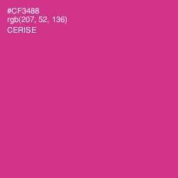 #CF3488 - Cerise Color Image