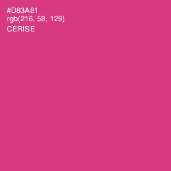 #D83A81 - Cerise Color Image