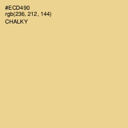 #ECD490 - Chalky Color Image