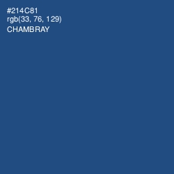 #214C81 - Chambray Color Image