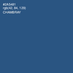 #2A5481 - Chambray Color Image