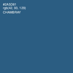 #2A5D81 - Chambray Color Image