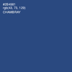 #2B4981 - Chambray Color Image