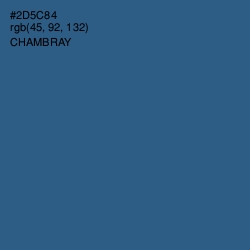 #2D5C84 - Chambray Color Image