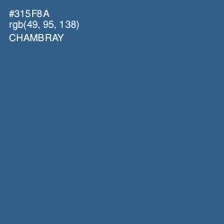 #315F8A - Chambray Color Image