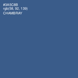 #3A5C8B - Chambray Color Image