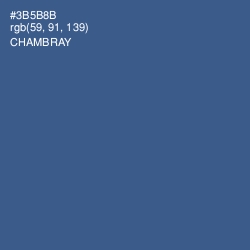 #3B5B8B - Chambray Color Image