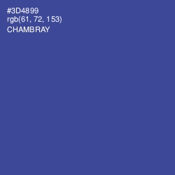 #3D4899 - Chambray Color Image