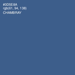 #3D5E8A - Chambray Color Image