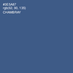#3E5A87 - Chambray Color Image