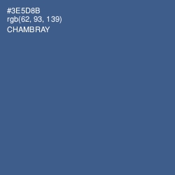#3E5D8B - Chambray Color Image