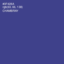 #3F428A - Chambray Color Image