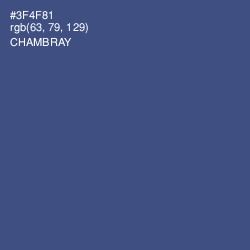 #3F4F81 - Chambray Color Image