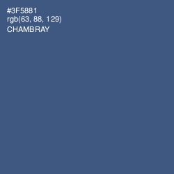 #3F5881 - Chambray Color Image