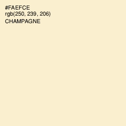#FAEFCE - Champagne Color Image