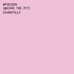 #F0C0D9 - Chantilly Color Image