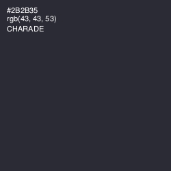 #2B2B35 - Charade Color Image