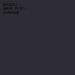 #2C2C33 - Charade Color Image