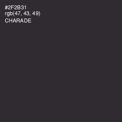 #2F2B31 - Charade Color Image