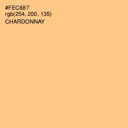 #FEC887 - Chardonnay Color Image