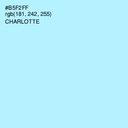 #B5F2FF - Charlotte Color Image