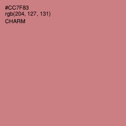 #CC7F83 - Charm Color Image