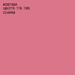 #DB768A - Charm Color Image