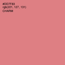 #DD7F83 - Charm Color Image