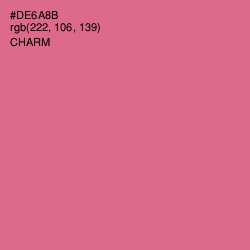 #DE6A8B - Charm Color Image
