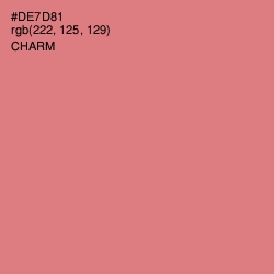#DE7D81 - Charm Color Image
