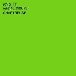 #74D117 - Chartreuse Color Image