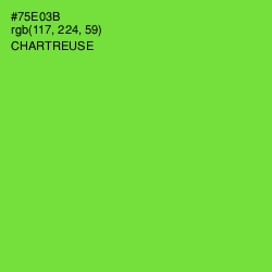 #75E03B - Chartreuse Color Image
