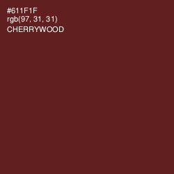 #611F1F - Cherrywood Color Image