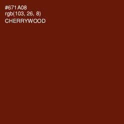 #671A08 - Cherrywood Color Image