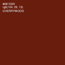 #681D0D - Cherrywood Color Image