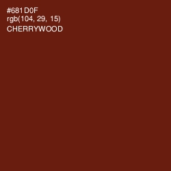 #681D0F - Cherrywood Color Image