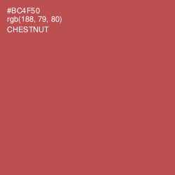 #BC4F50 - Chestnut Color Image