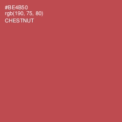 #BE4B50 - Chestnut Color Image