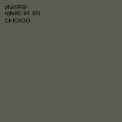 #5A5E50 - Chicago Color Image