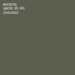 #5C5F50 - Chicago Color Image