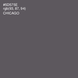 #5D575E - Chicago Color Image