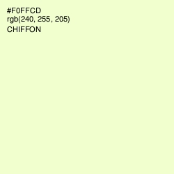 #F0FFCD - Chiffon Color Image
