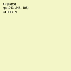 #F3F6C6 - Chiffon Color Image