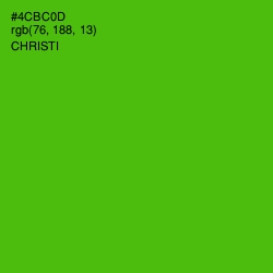 #4CBC0D - Christi Color Image