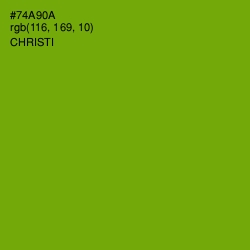 #74A90A - Christi Color Image