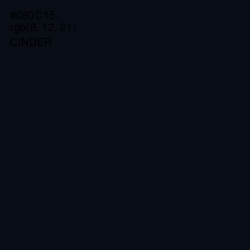 #080C15 - Cinder Color Image