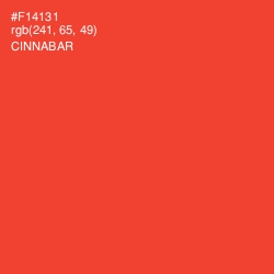 #F14131 - Cinnabar Color Image