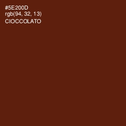 #5E200D - Cioccolato Color Image